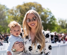 «Прическа деда»: Тиффани Трамп вышла в свет с маленьким сыном